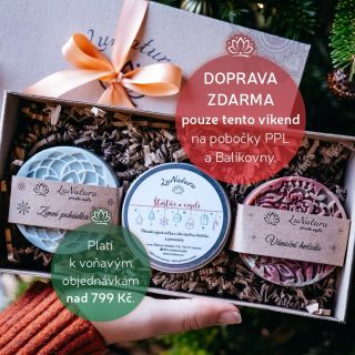 Poslední akce tohoto roku 🎁🌲❤️ DOPRAVA ZDARMA pouze tento víkend 🥰 na pobočky Balíkovny a PPL. K objednávkám nad 799 Kč 🌲...